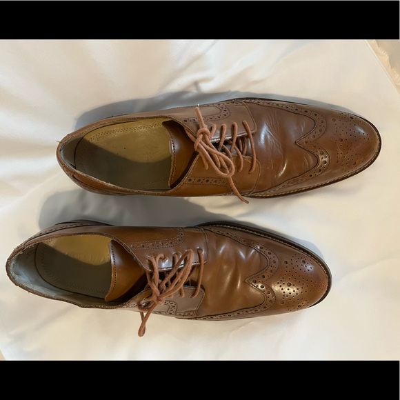 Cole Haan British Tan Wingtip Oxfords - Picture 1 of 11
